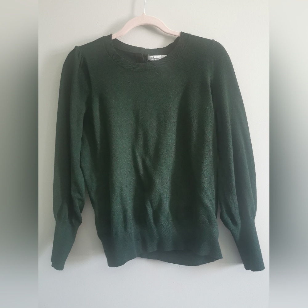 (3/$12) - Reitmans Womens Pullover Sweater. Large. Dark Green.